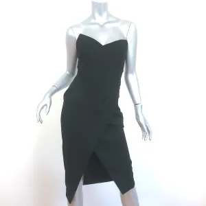 Donna Karan Strapless Pleated Dress Black Size 0