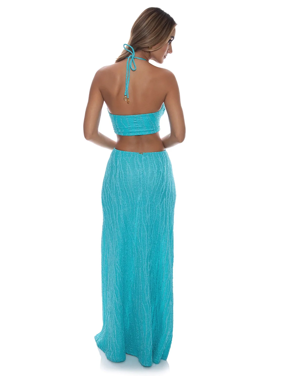 Double Loop Bandeau Long Dress