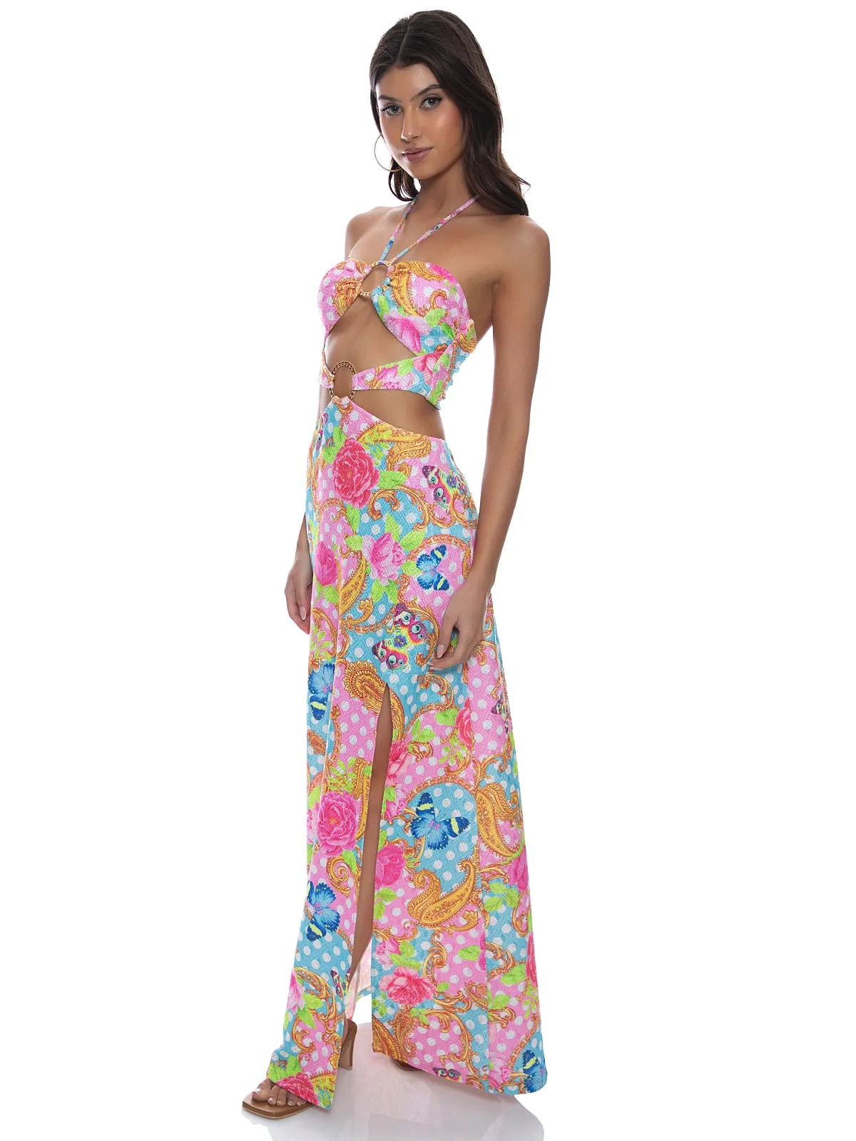 Double Loop Bandeau Long Dress