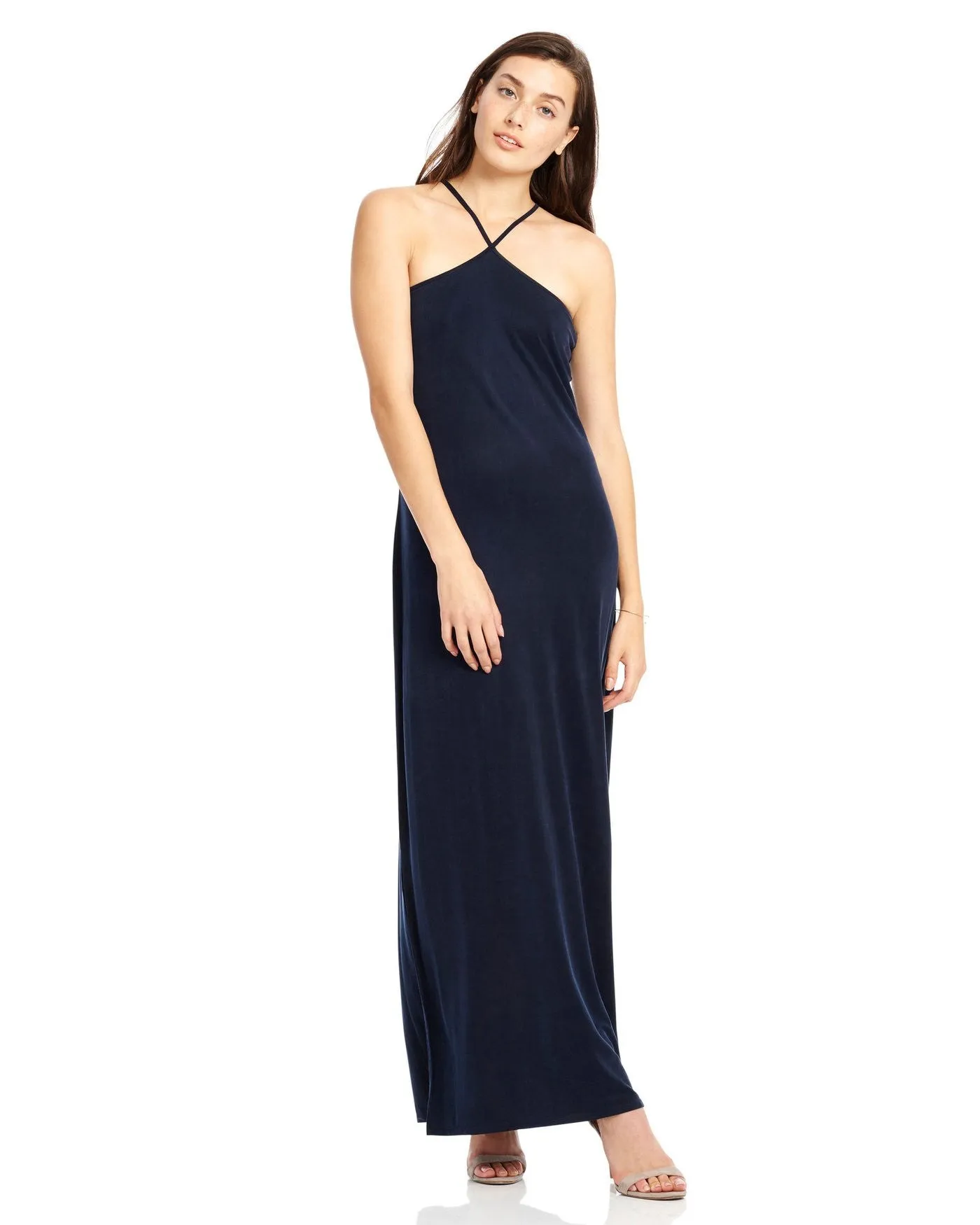 Ecru Halter Maxi Dress
