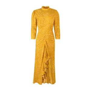 Ellie Makir Terra Bloom Ruched Dress