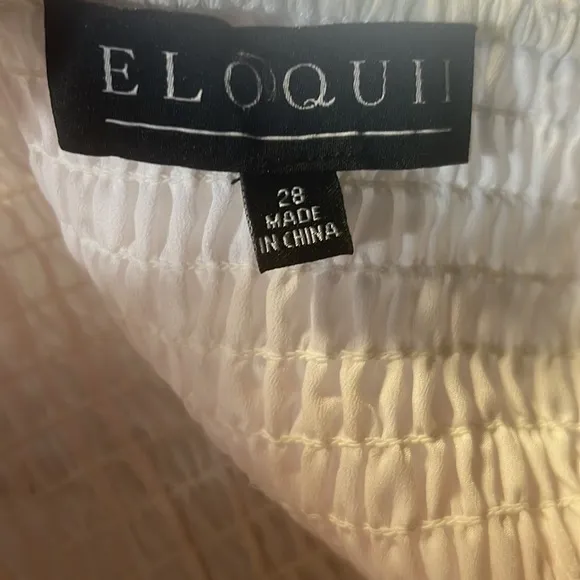 ELOQUII PASTEL OMBRE SHEER PUFF SLEEVE CROSS STRAP HALTER TIE DRESS size 28