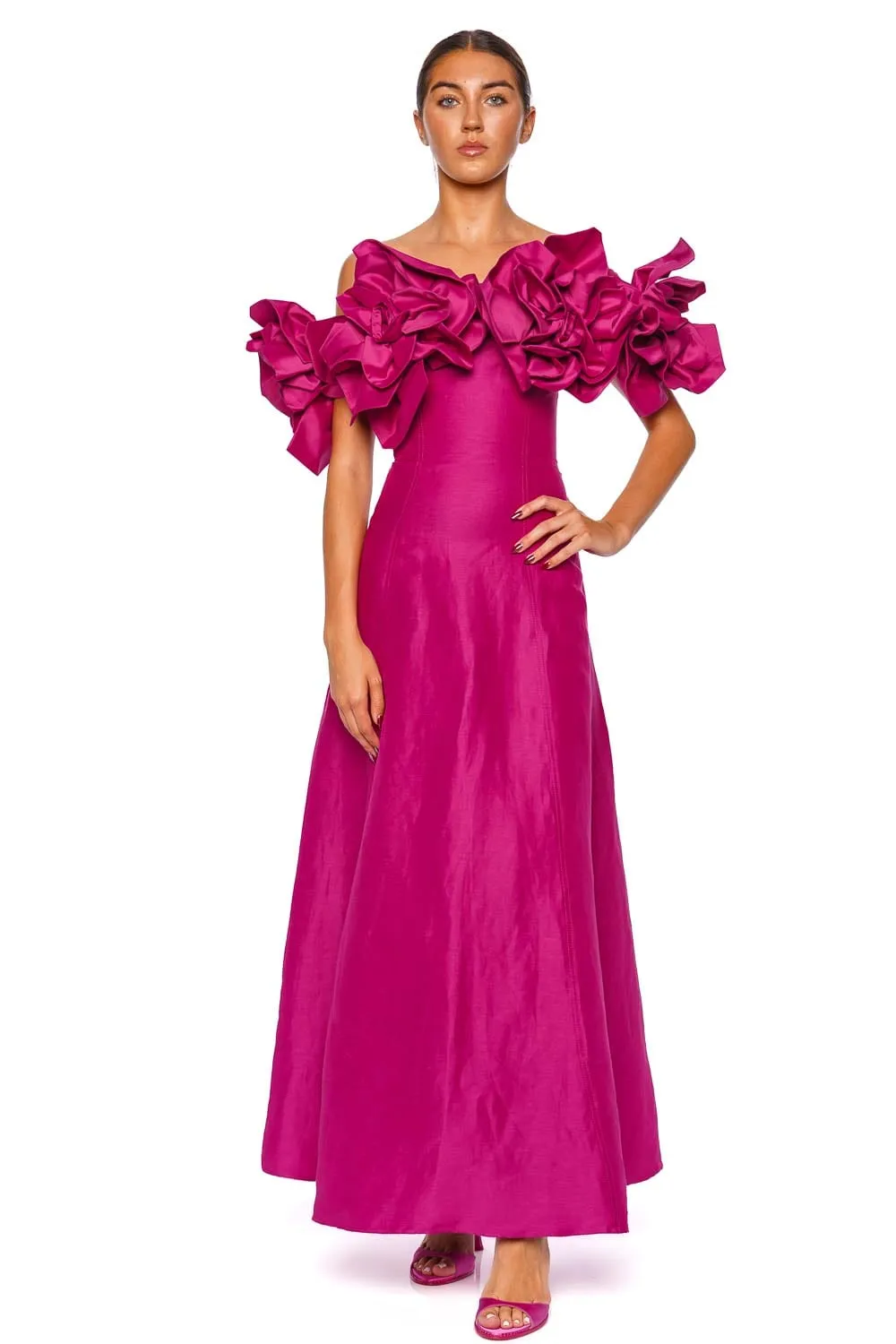 Etta Floral Off Shoulder Gown