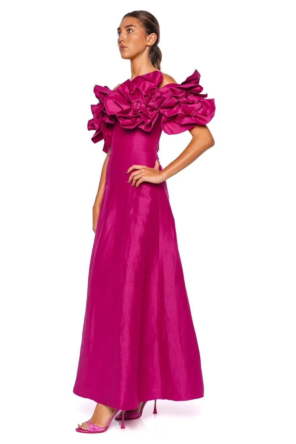 Etta Floral Off Shoulder Gown