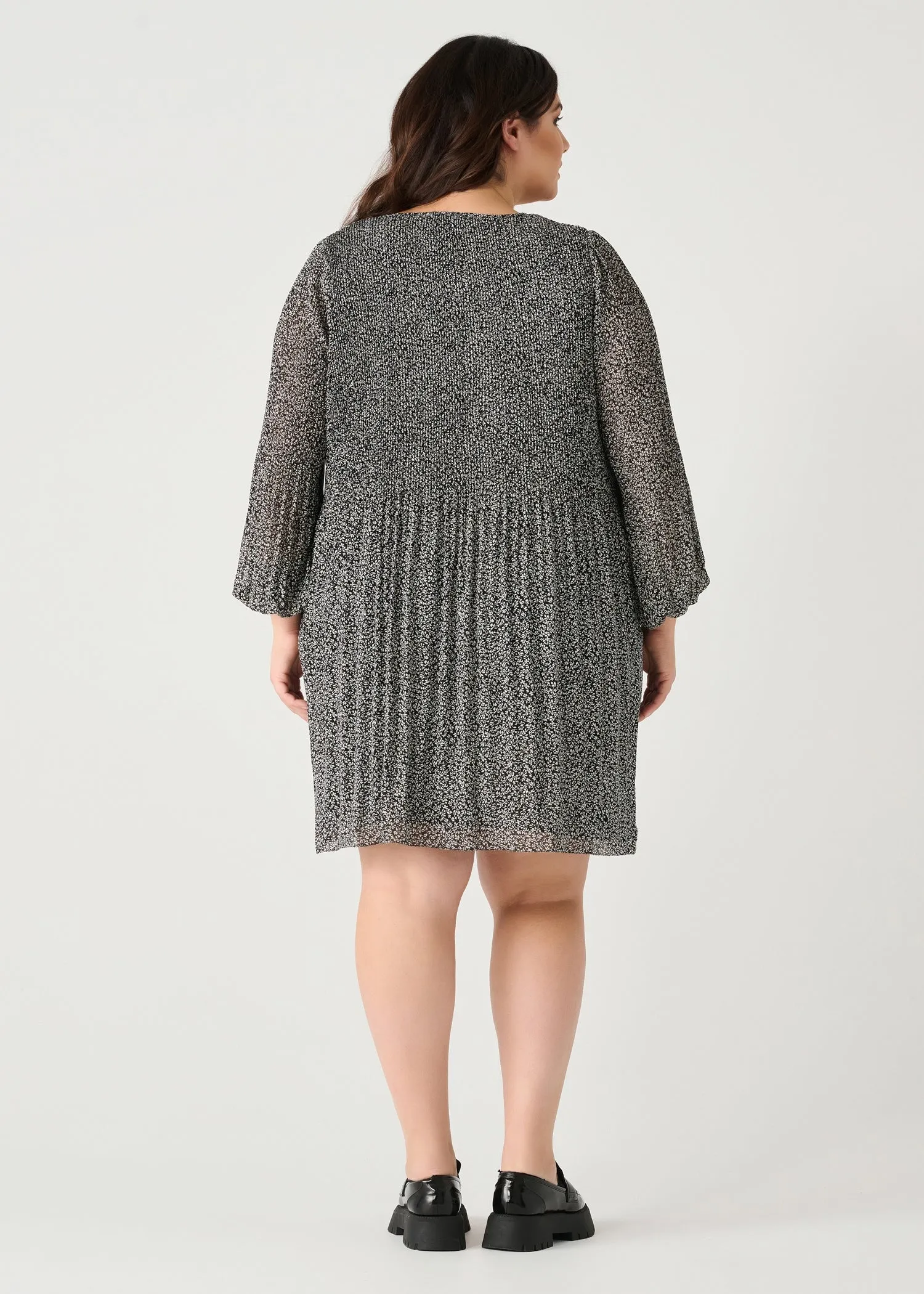 Floral Pleated Dress PL