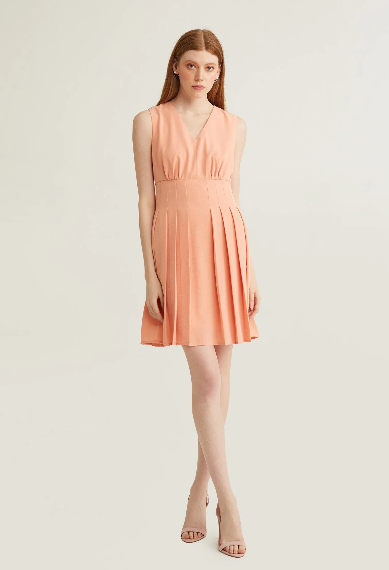Formal Cinched Waist A-Line Dress