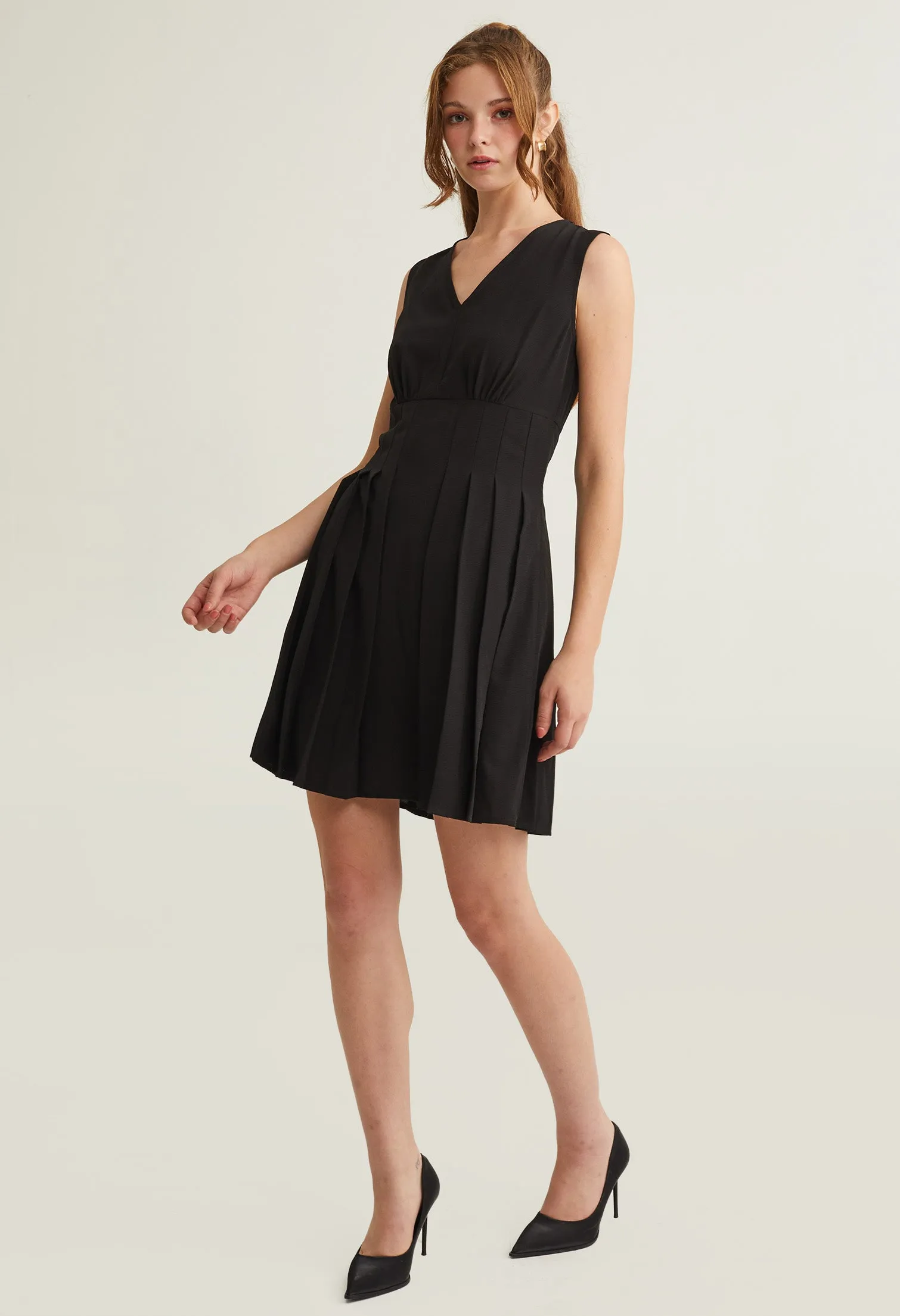 Formal Cinched Waist A-Line Dress