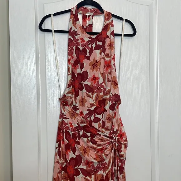 Free People Mimi Printed Maxi Dress in Light Combo Large