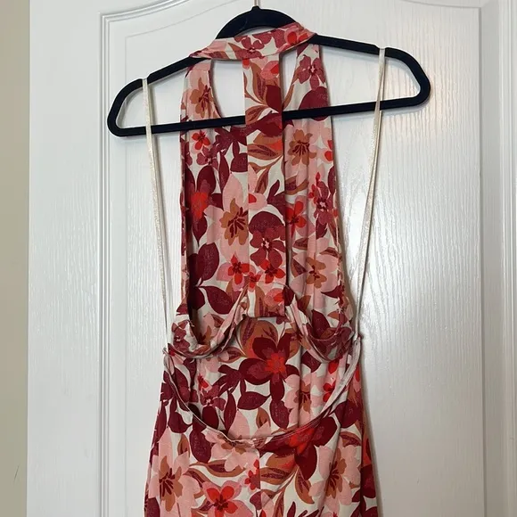 Free People Mimi Printed Maxi Dress in Light Combo Large