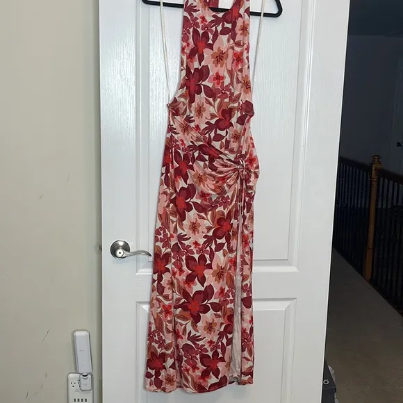 Free People Mimi Printed Maxi Dress in Light Combo Large