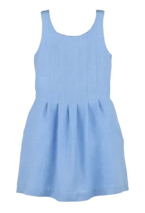 Gabby Willow Blue Pleated Dress