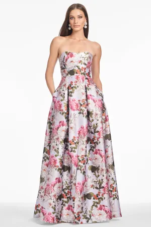 GIOVANNA GOWN - PERWINKLE AND PETALS