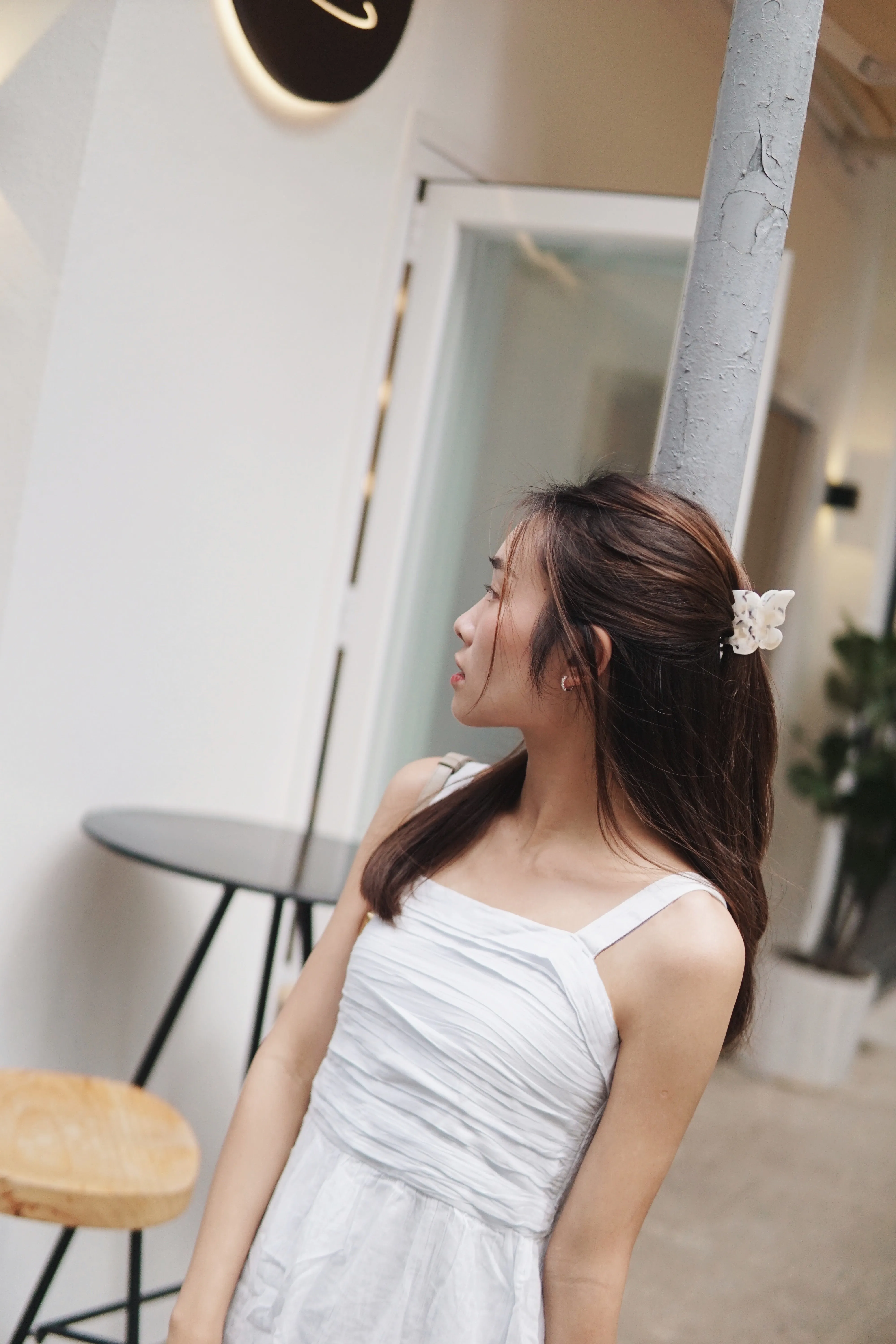 Girls Ruched Tiered Dress