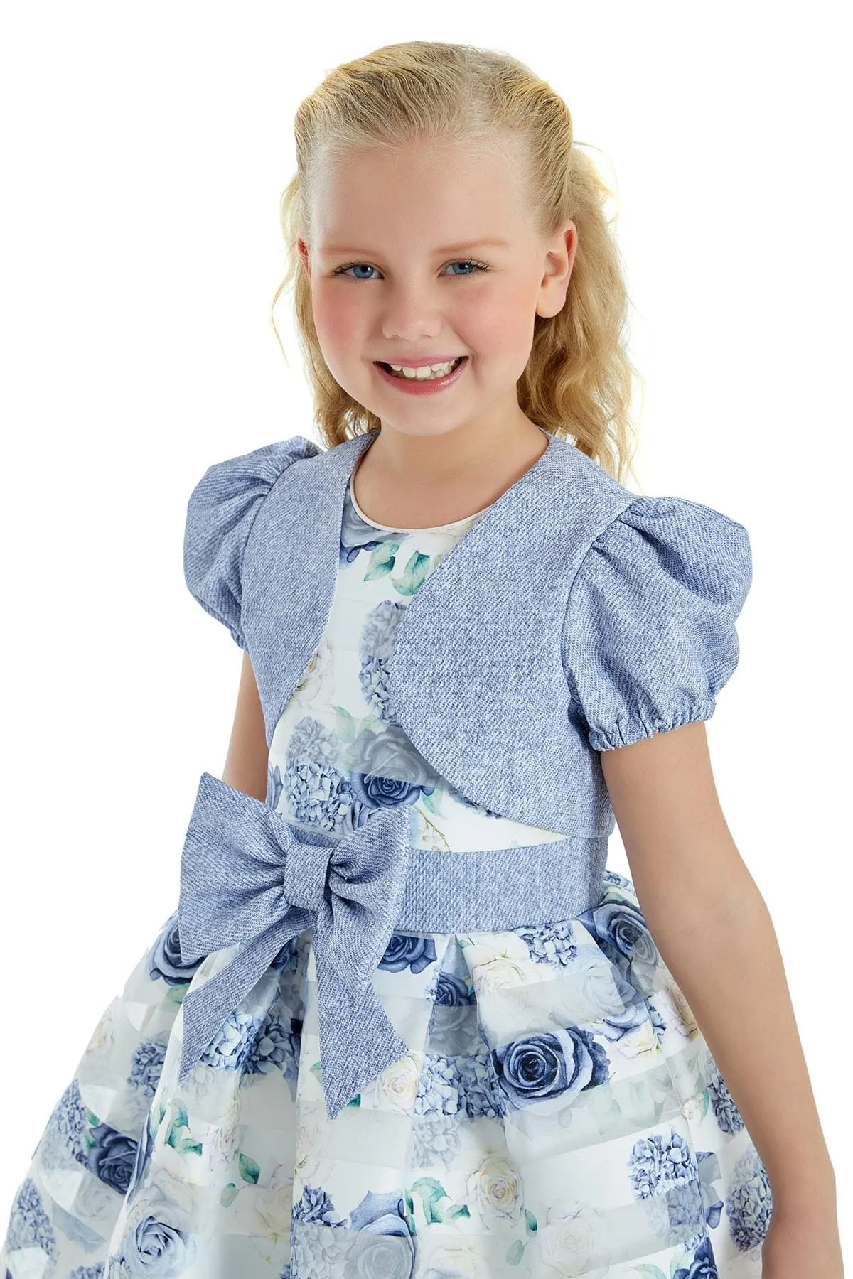 Girls Semi-Formal Dress Outfit with Bolero