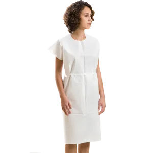 Graham Professional Exam Gown, Blue | 30″ x 42″, 3 Ply | 50 per Case