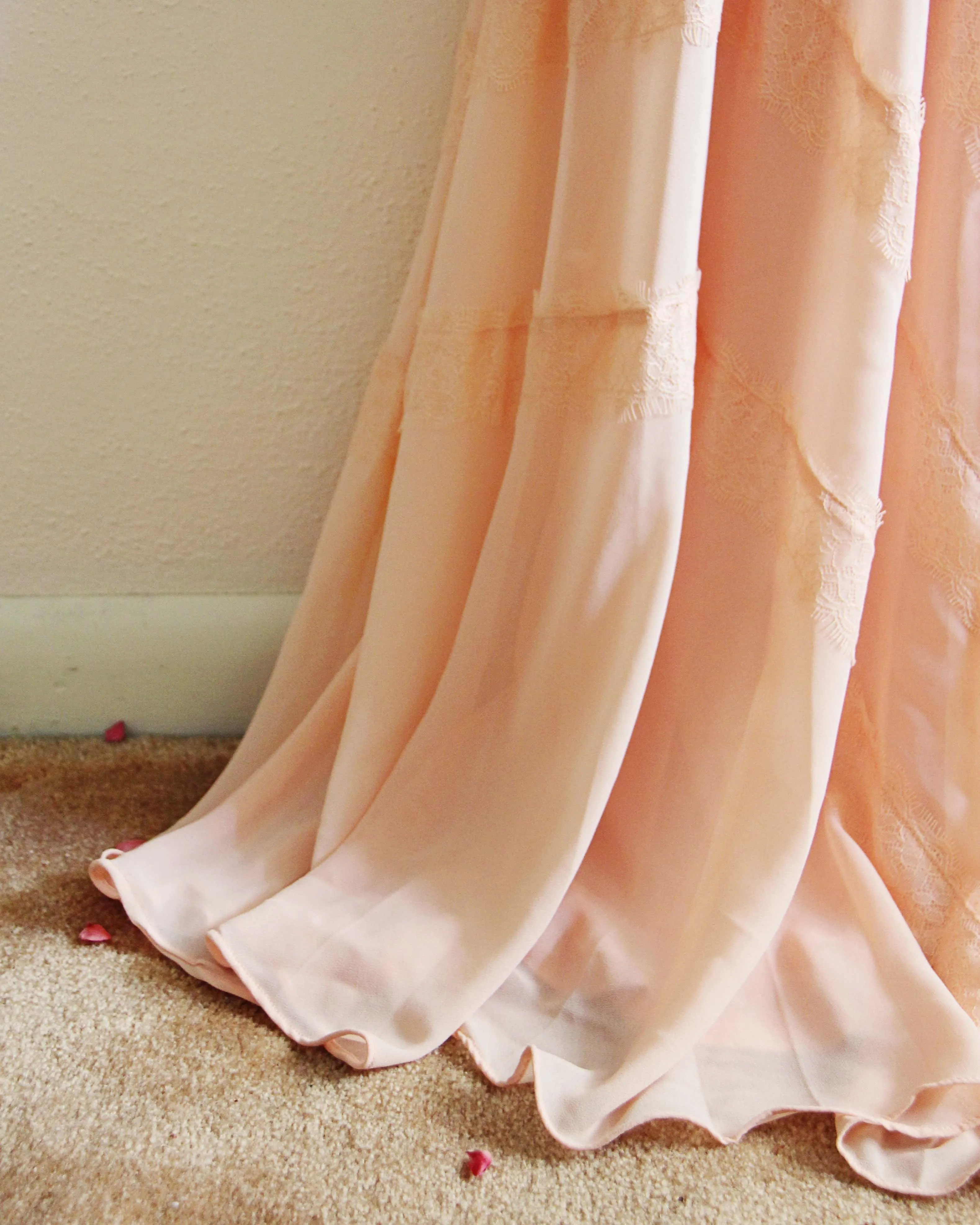 Grecian Lace Dress in Pink