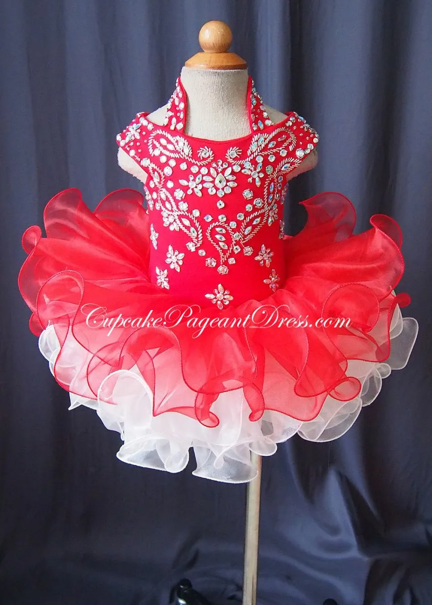 Halter Glitz Infant/toddler/baby/children/kids/newborn Girl's Pageant