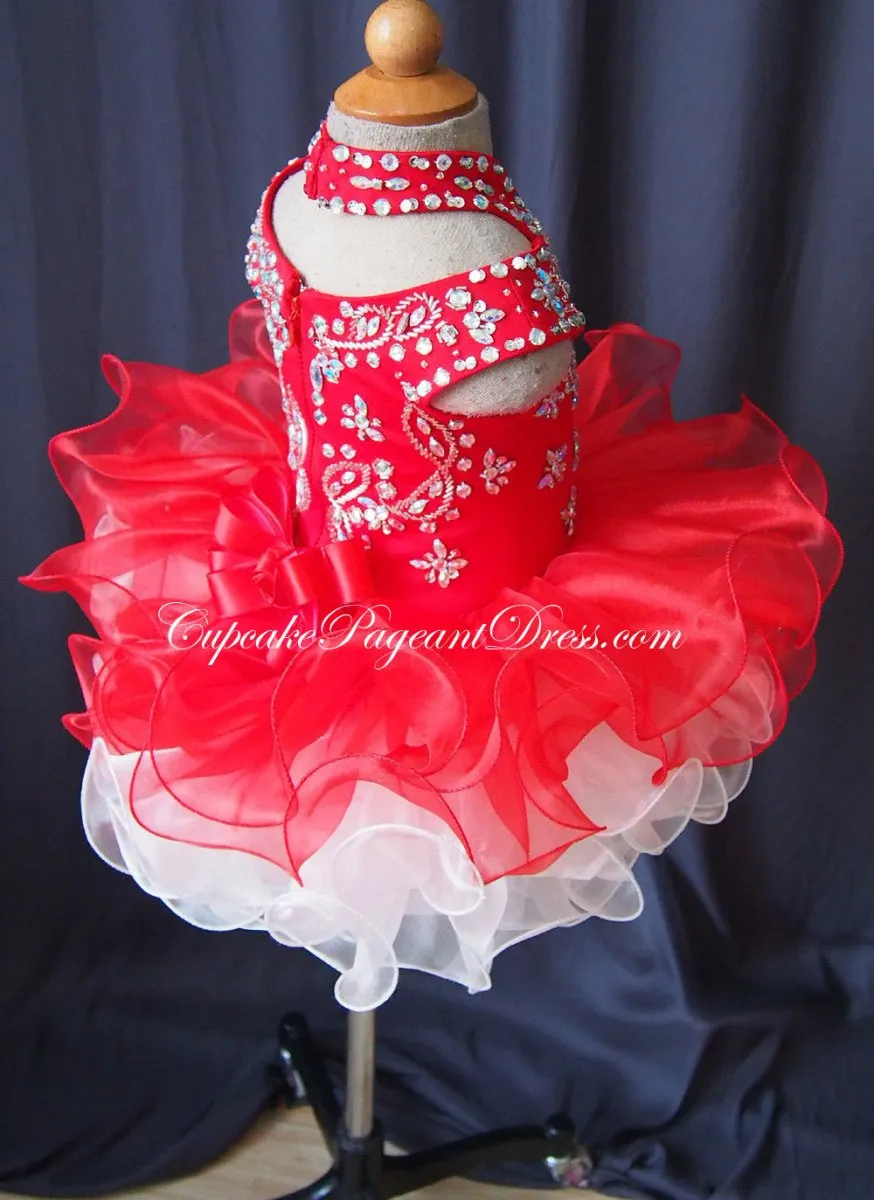 Halter Glitz Infant/toddler/baby/children/kids/newborn Girl's Pageant