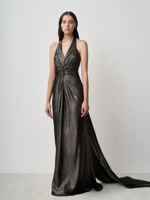 Halter Gown with Shawl