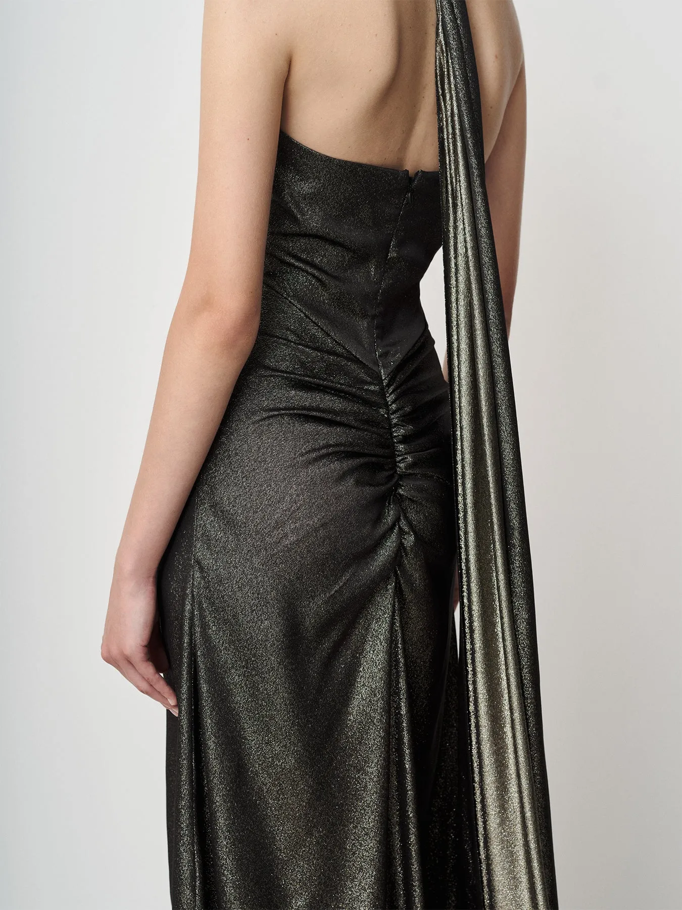 Halter Gown with Shawl