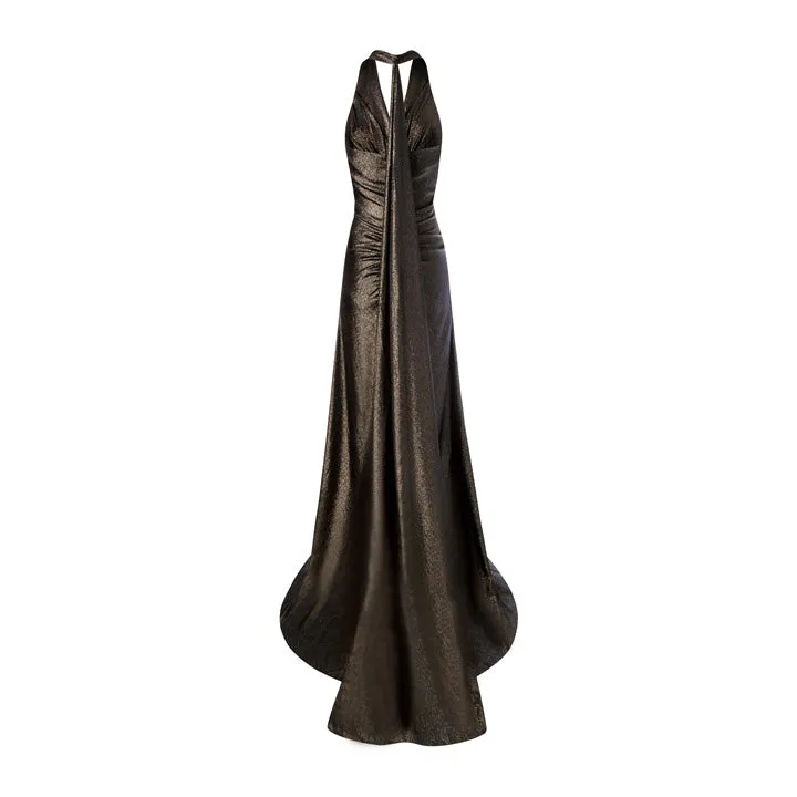Halter Gown with Shawl