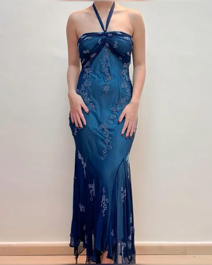 Halter Long Prom Party Dress Evening Gown       fg6706
