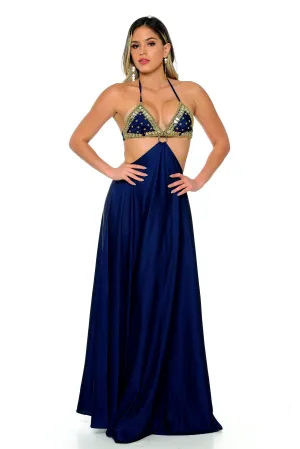 Heslyn Halter Maxi Dress