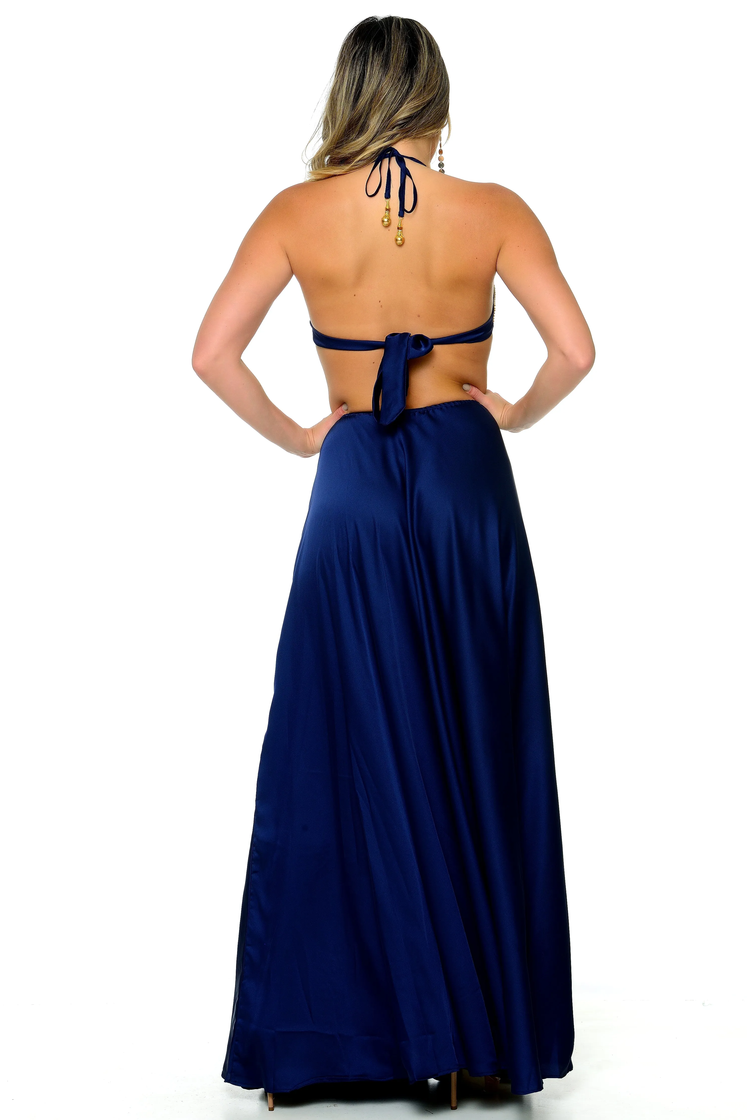 Heslyn Halter Maxi Dress