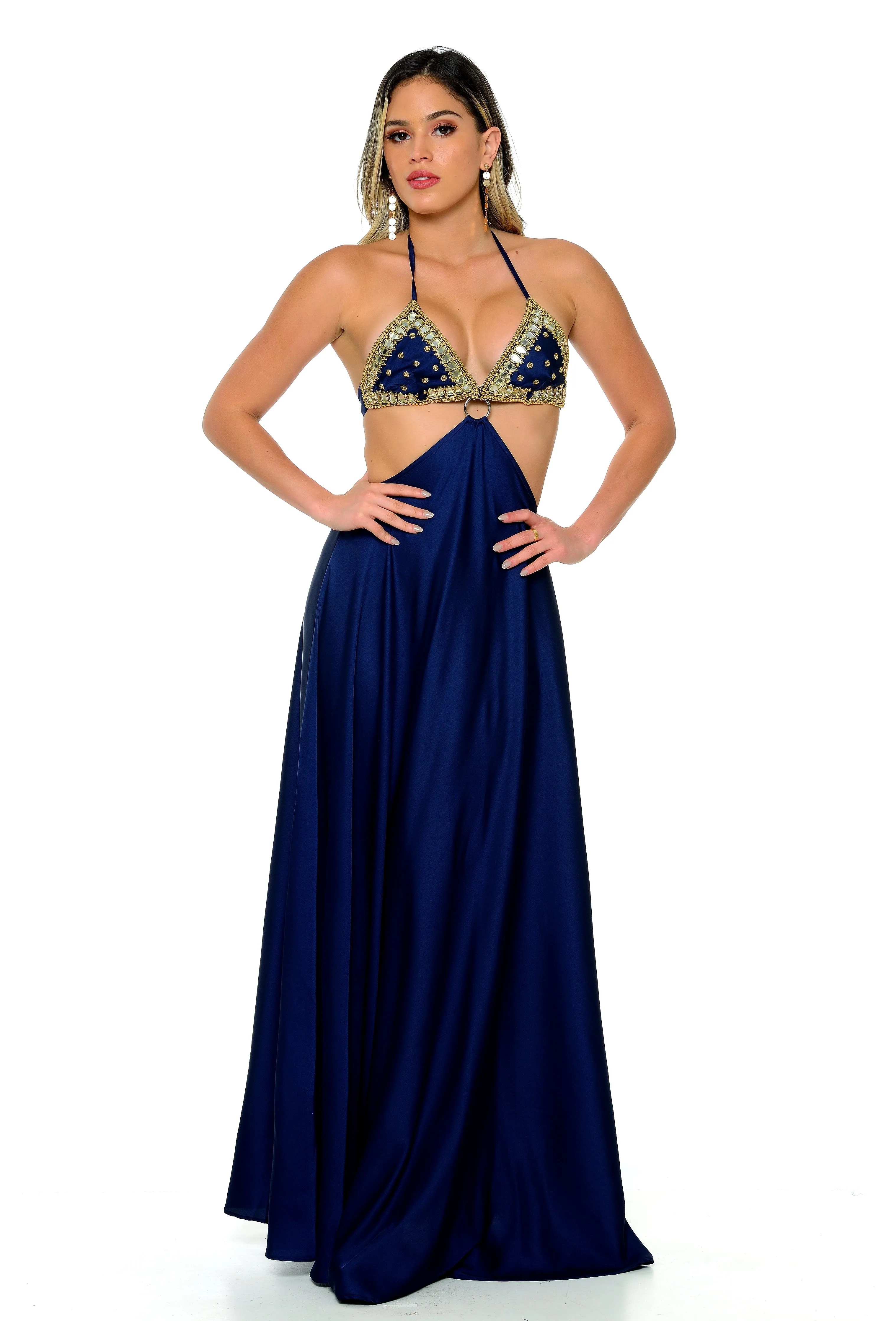 Heslyn Halter Maxi Dress