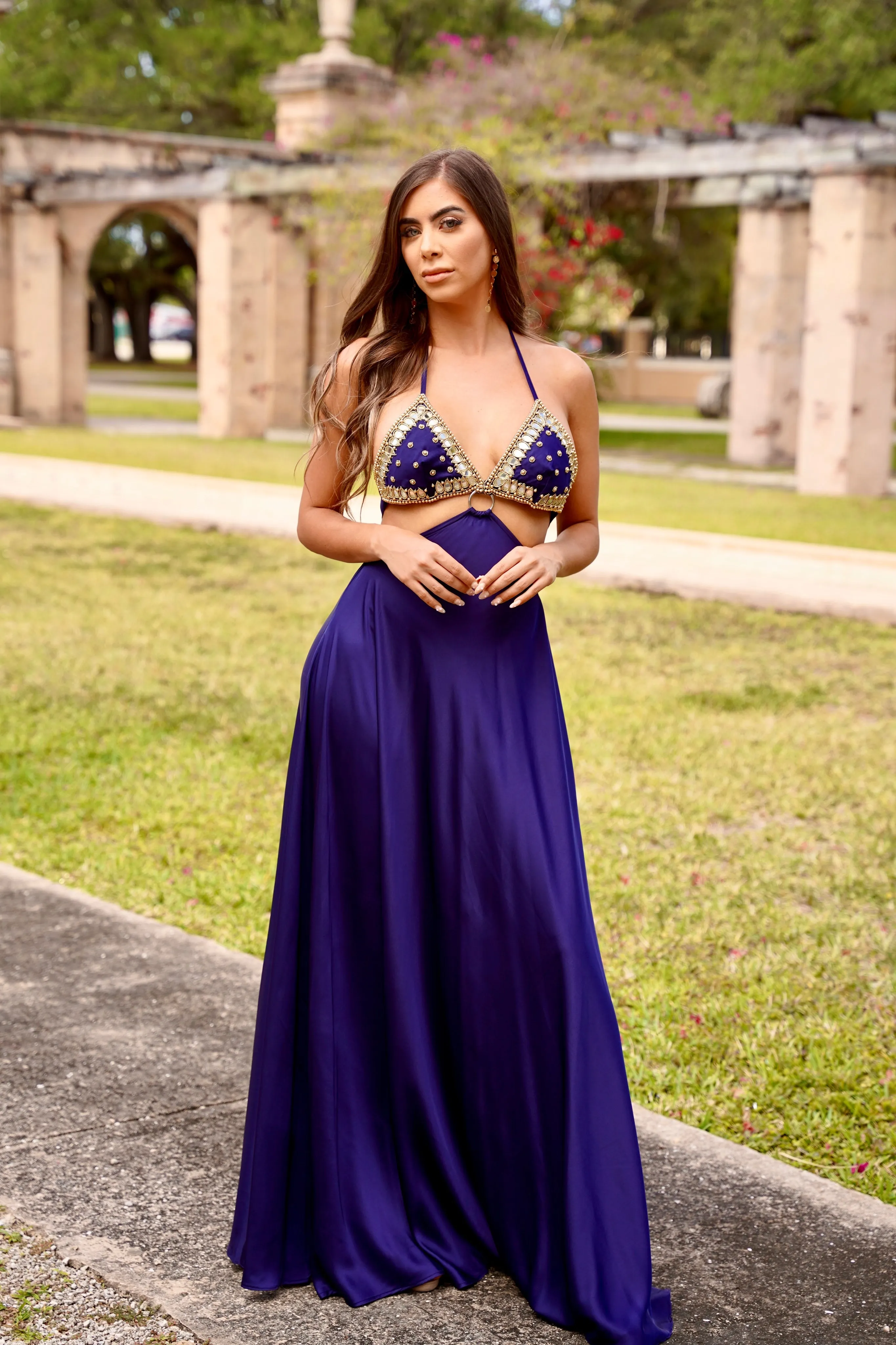 Heslyn Halter Maxi Dress