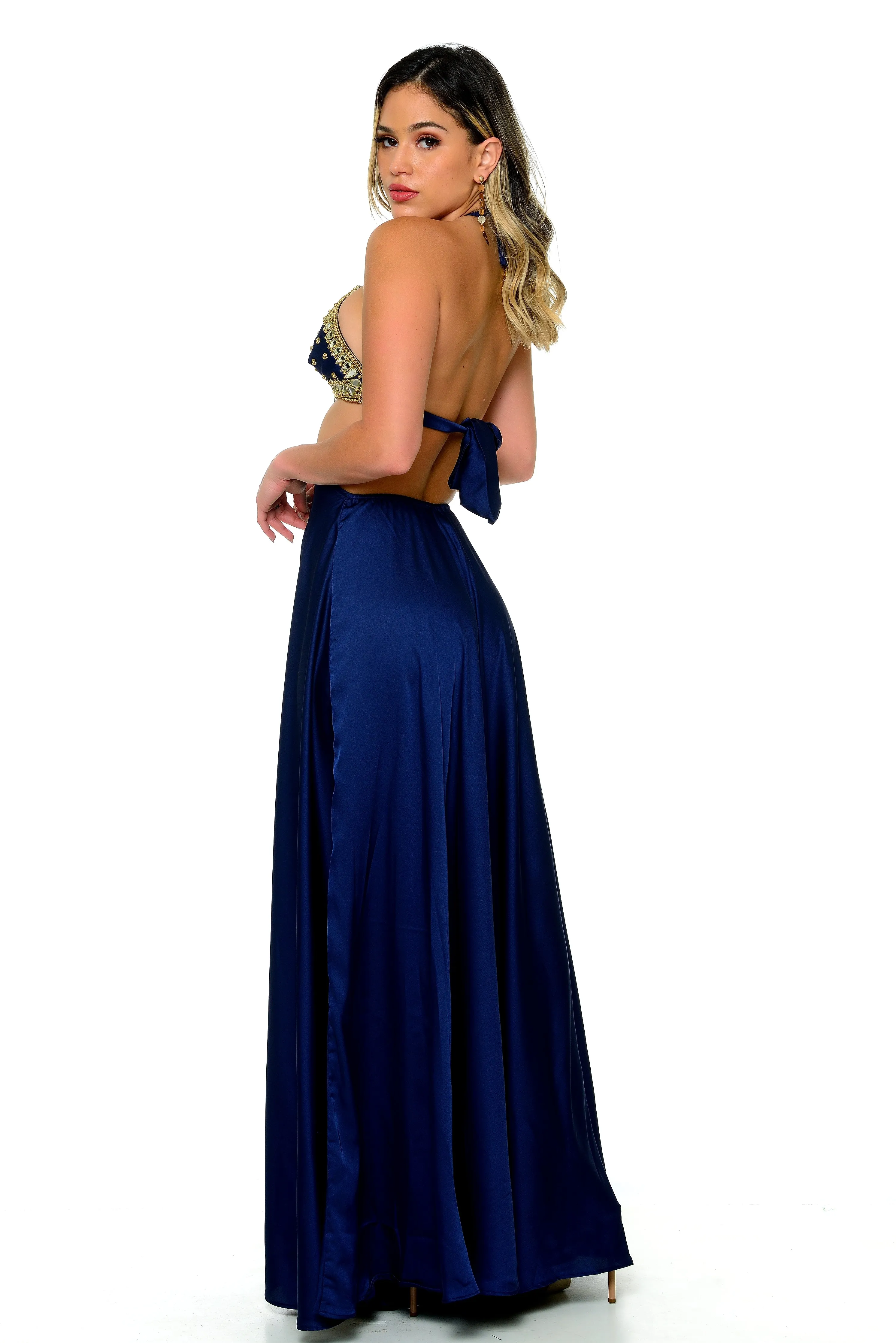 Heslyn Halter Maxi Dress