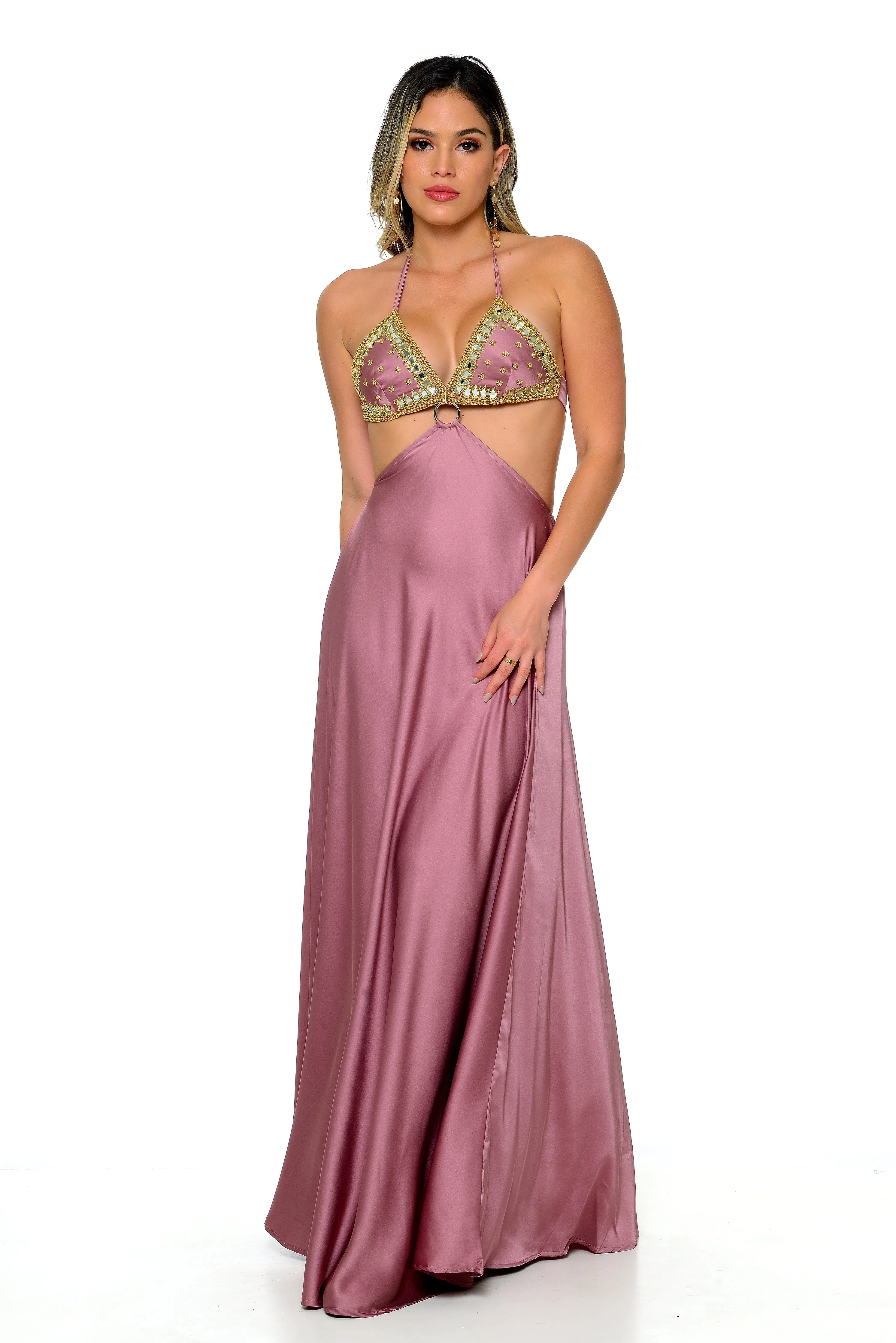 Heslyn Halter Maxi Dress