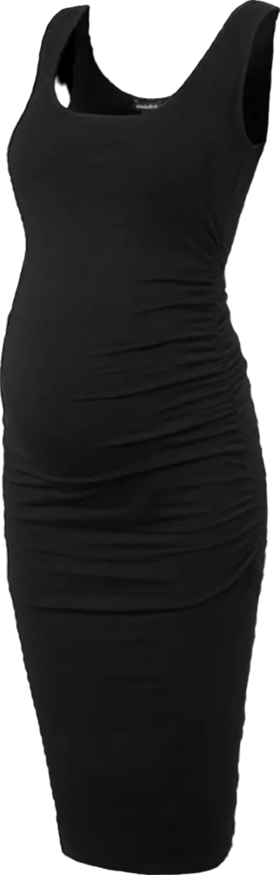 Isabella Oliver Ellis Ruched Side Maternity Dress, Black Sz2 UK 10