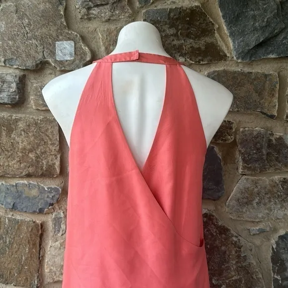 J. Crew 100% Dupioni Silk Swoop Cocktail Formal Shift Dress Peach Size 2