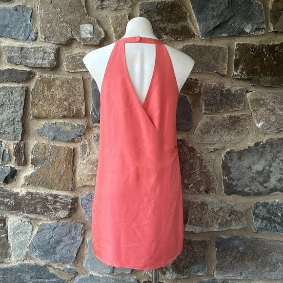 J. Crew 100% Dupioni Silk Swoop Cocktail Formal Shift Dress Peach Size 2
