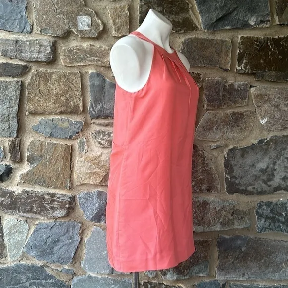 J. Crew 100% Dupioni Silk Swoop Cocktail Formal Shift Dress Peach Size 2