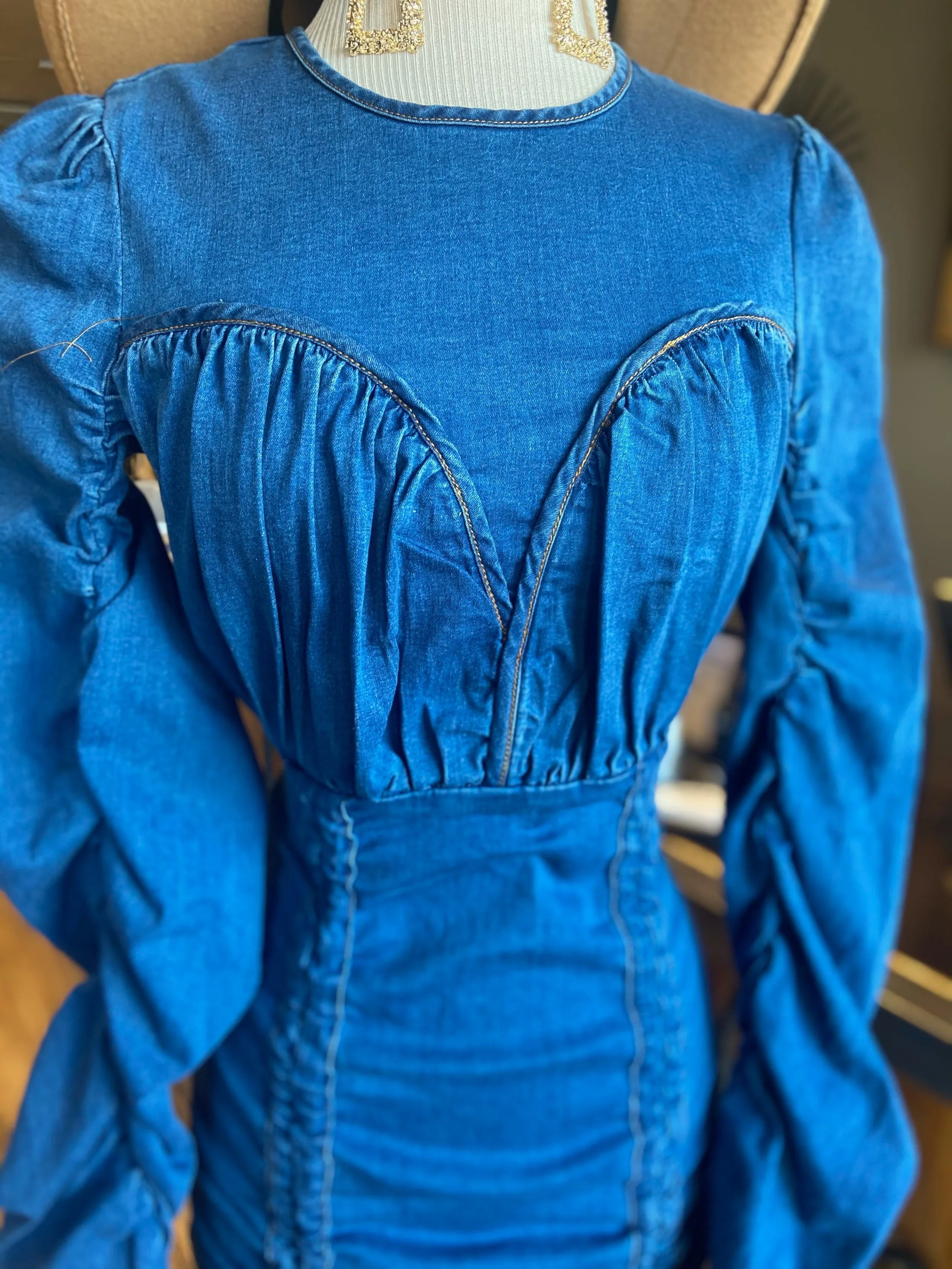 Jean Ruched Dress