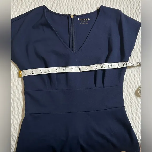 Kate Spade Navy Blue V-Neck Dress