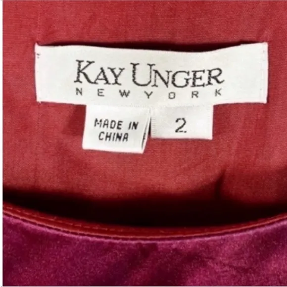 KAY UNGER sleeveless pleated formal dress 2
