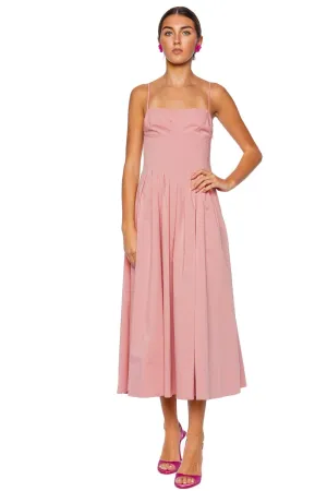 Kittiy Dusty Rose Bustier Midi Dress
