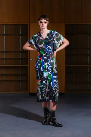 Knight Plisse Kaftan, Kaleidoscope Tetris