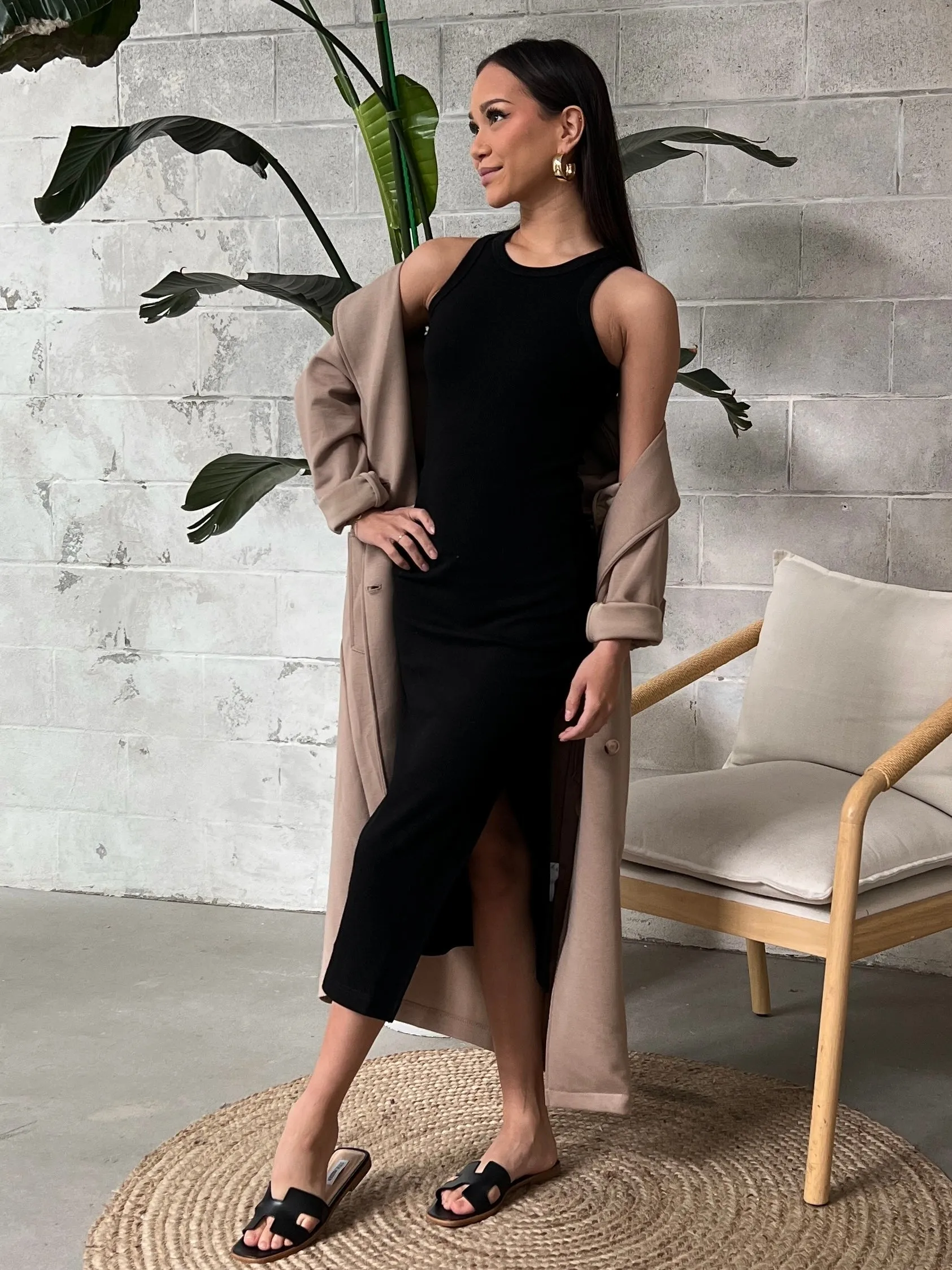 KUWALLA Ribbed Halter Dress