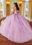 La Reina Glitter Tulle Ballgown