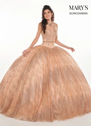 La Reina Glitter Tulle Ballgown
