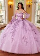 La Reina Glitter Tulle Ballgown