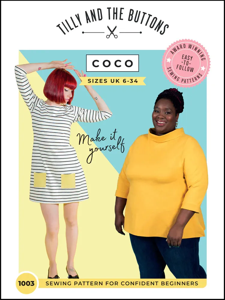Ladies Top and Dress Pattern - Coco From Tilly And The Buttons