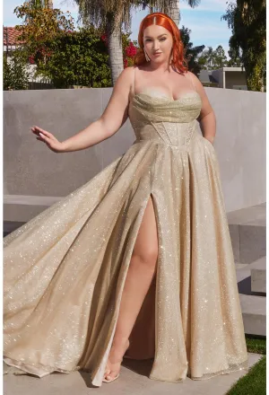 Ladivine CD252C Glitter A Line PLUS Size