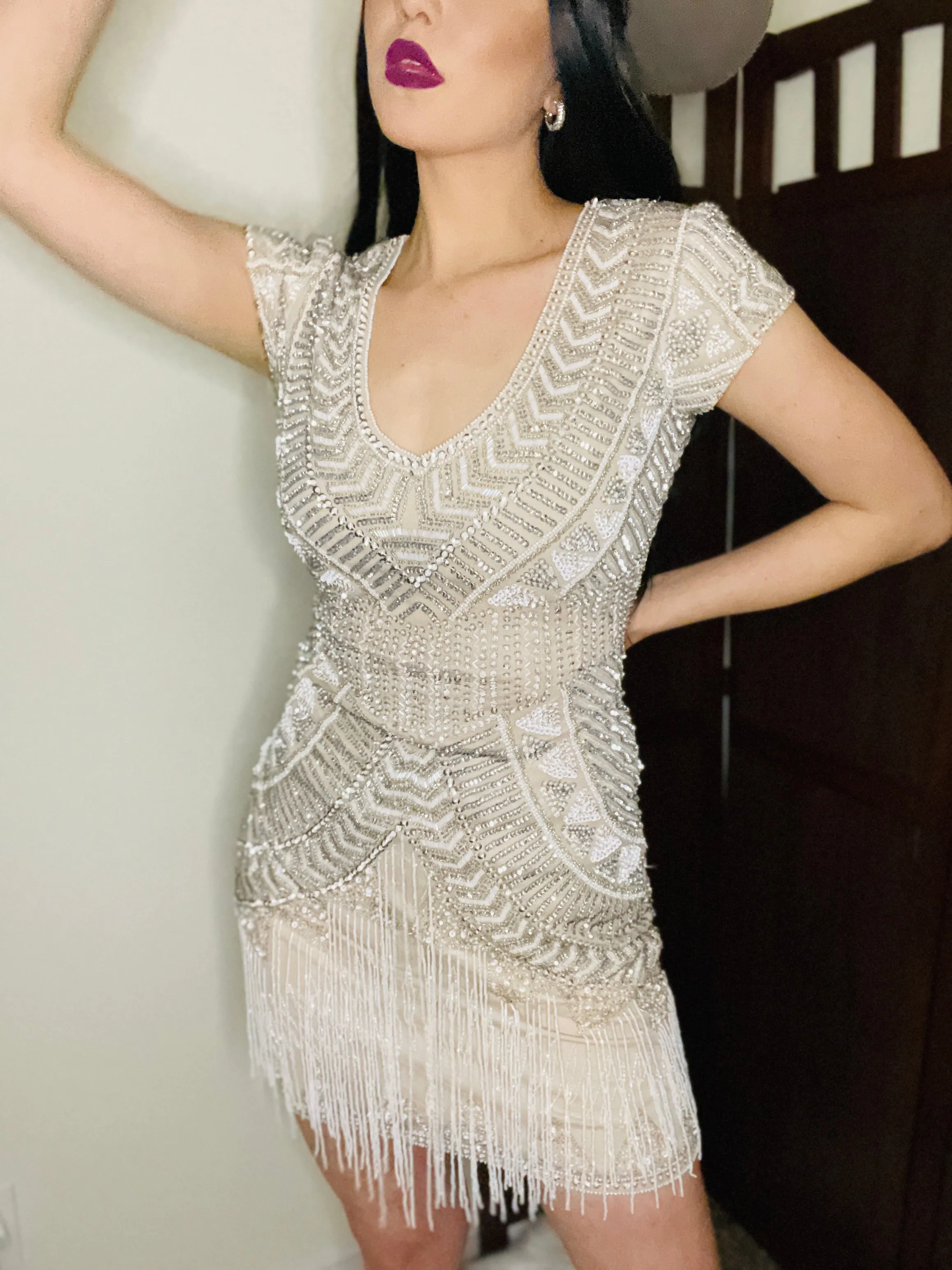 LARA 29889 - EMBELLISHED FITTED COCKTAIL DRESS