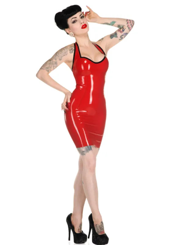 Latex Cherry Pie Dress