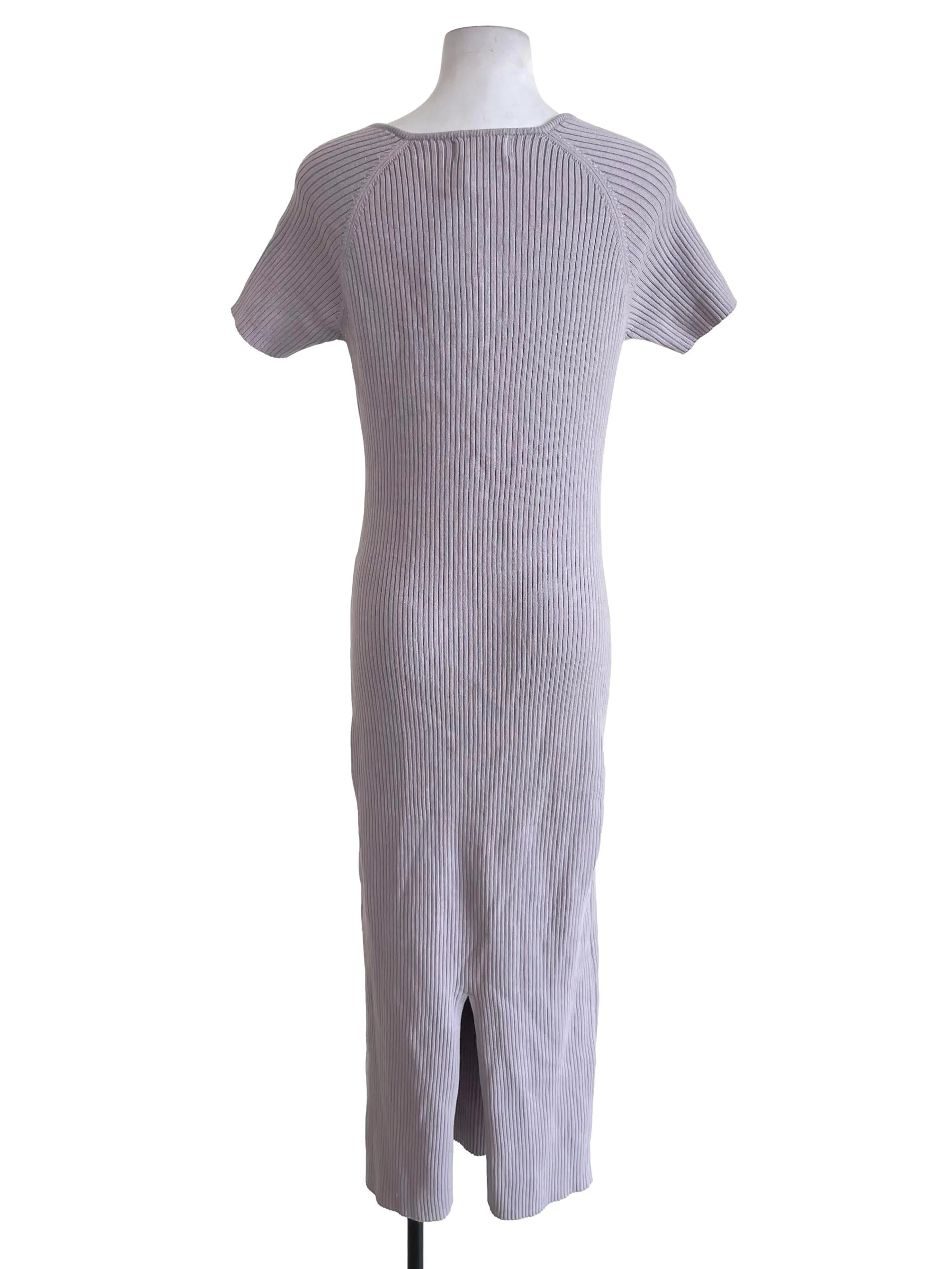 Lilac Knit Sweetheart Dress